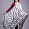 100% Pure Cashmere Stripped Stole 28"×80"